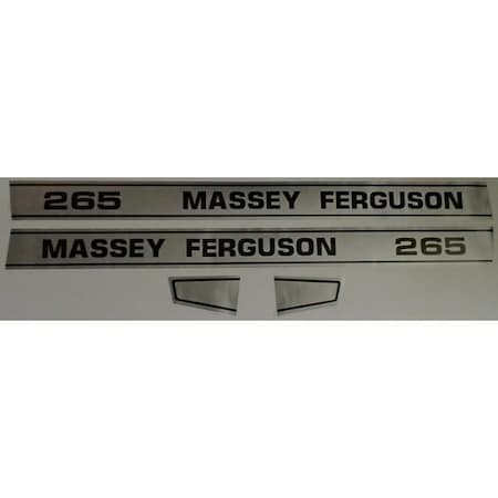 Aftermarket Hood Decal Set Fits Massey Ferguson 265 M610HA